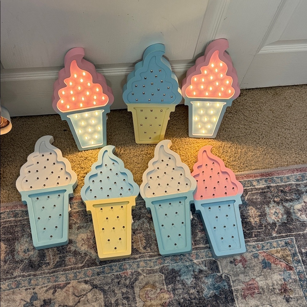 Ice Cream Cone LED Night Lights